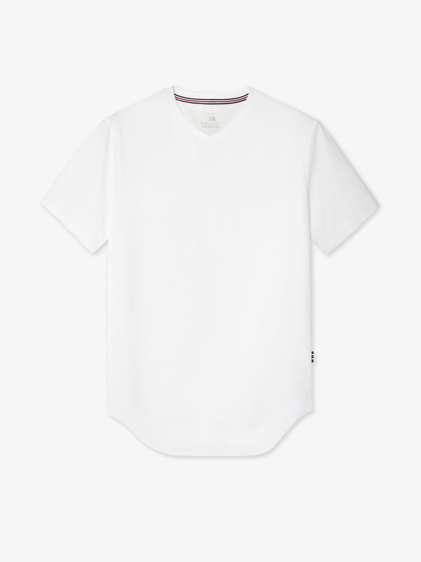 StayCool 2.0 V-neck Curve-Hem Tee: Slim Fit