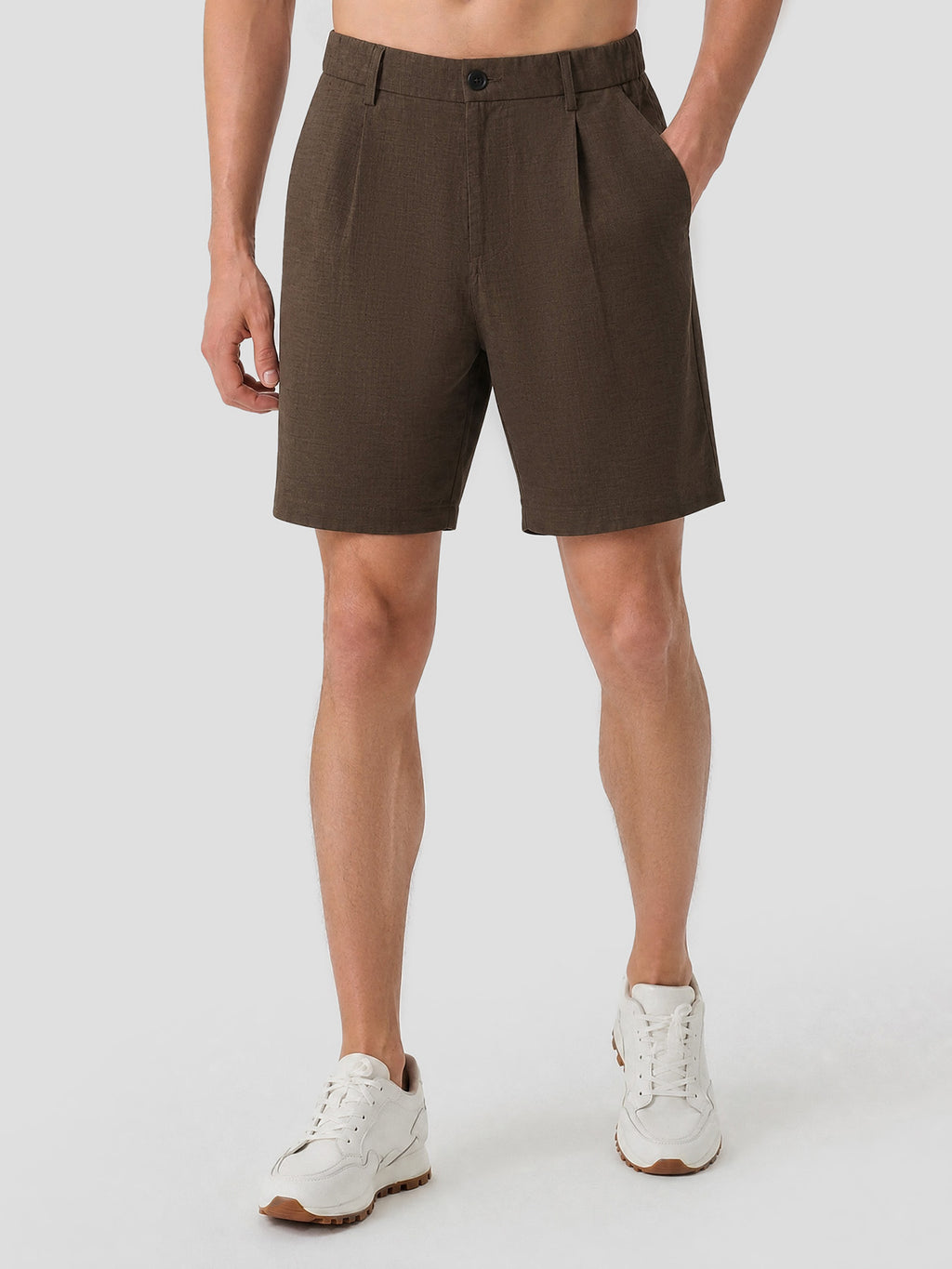 Natural Linen Shorts