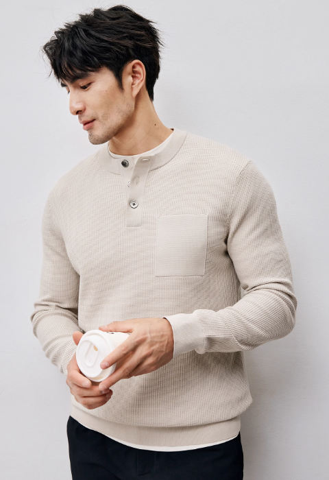 gentleknit-buttoned-waffle-sweater