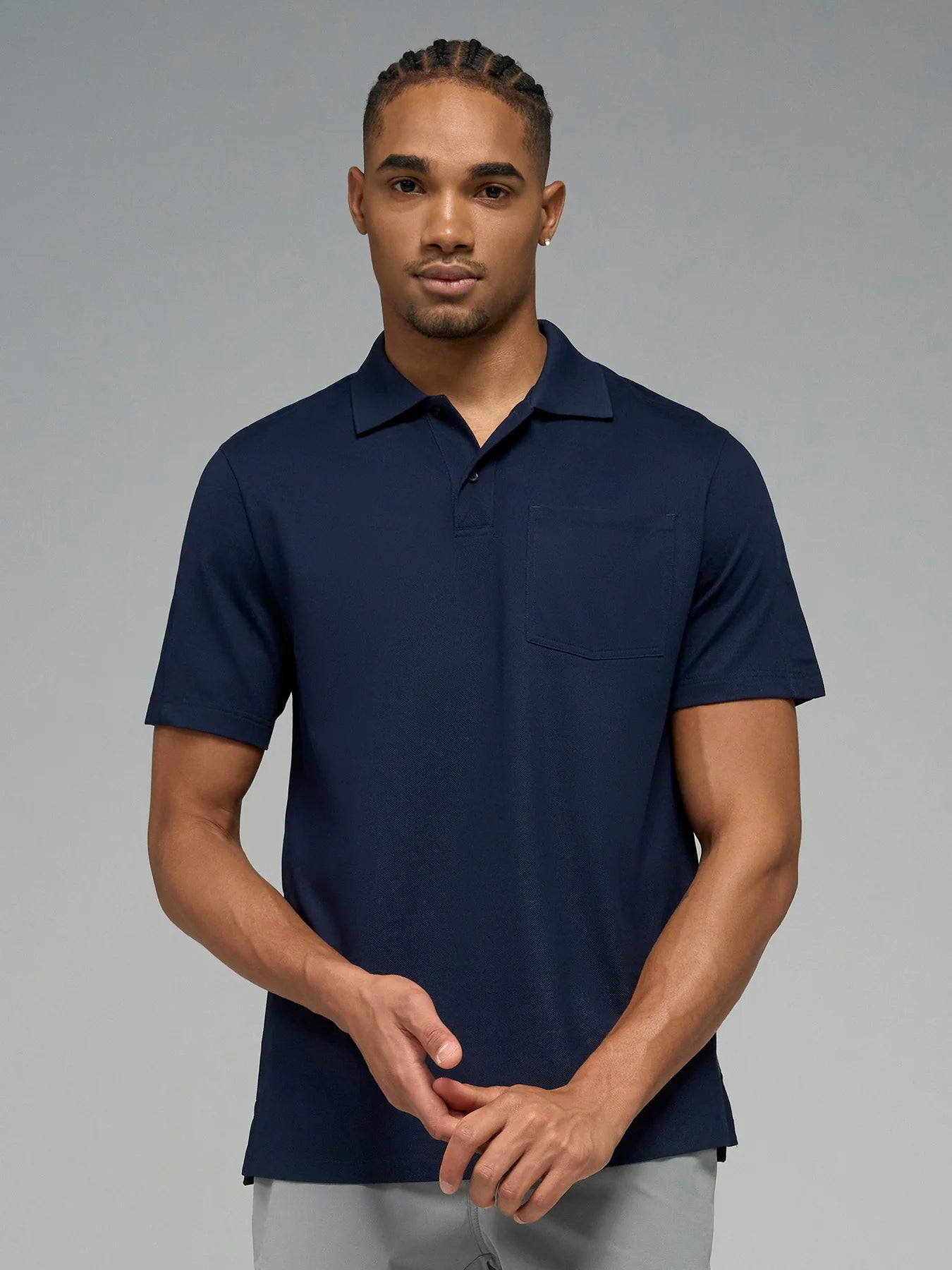 Weekend Pique Split Hem Pocket Polo