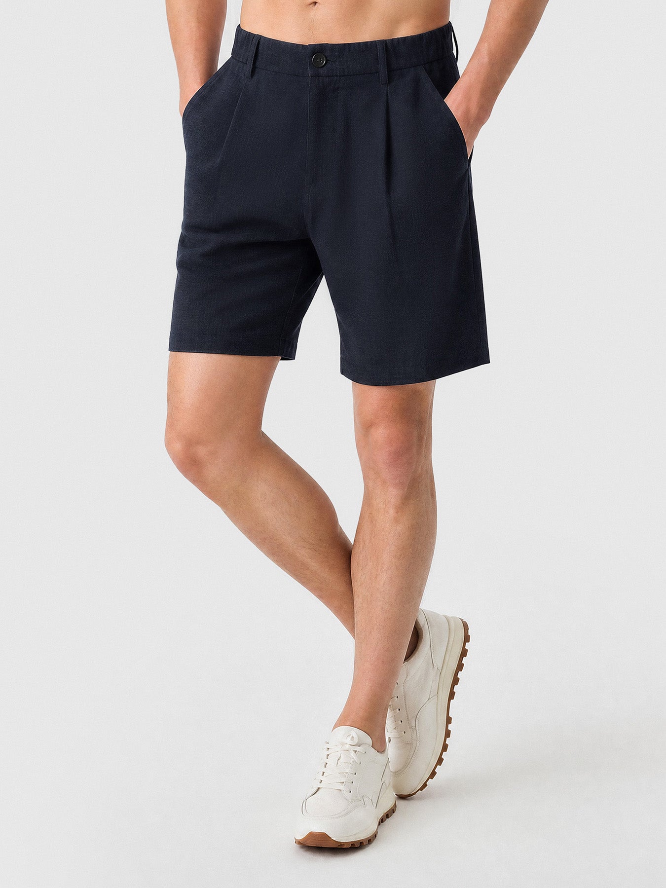 Natural Linen Shorts